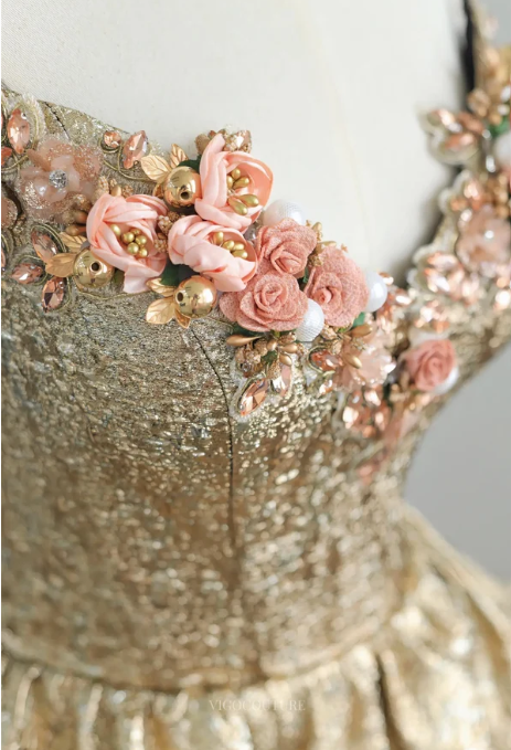 Aurelia Champagne Gown image 3
