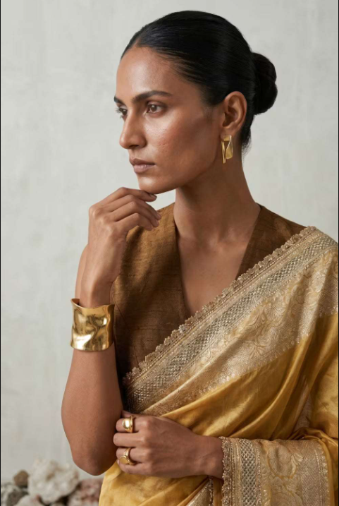 Golden Hour Silk Saree image 3